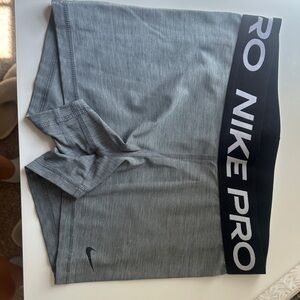 Nike Pro Athletic Shorts in Gray